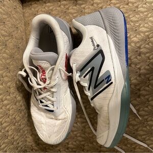 New Balance Men's White and Gray Pickleball Shoes